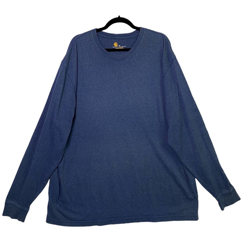 Carhartt Original Fit Blue Long Sleeve T-shirt Top Size XL Extra Large
